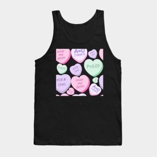 Cute Lovely Laboratory Hearts PCR and Chill Unzip my genes Sticker pack Tank Top